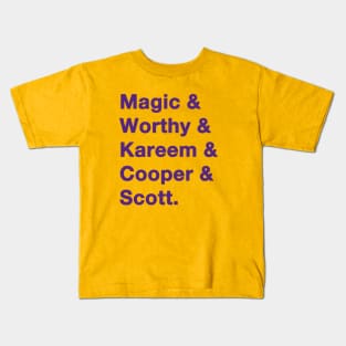 80's Lakers Purple Kids T-Shirt